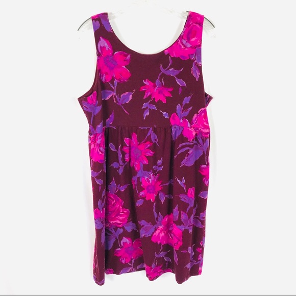 Loft floral empire waist shift dress fit flare - Picture 5 of 5